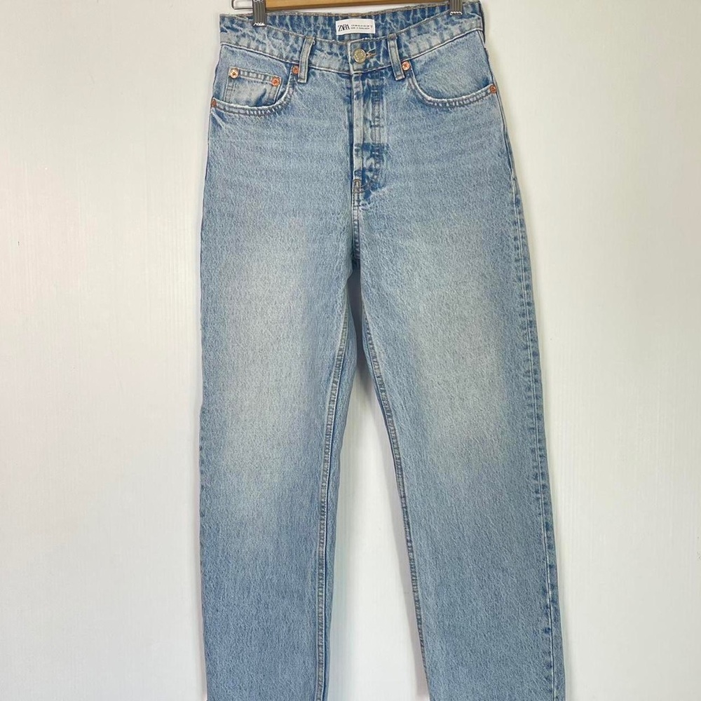 - Light Wash Zara Straight Leg Jeans